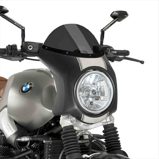 プーチ｜レトロフェアリング ダークスモーク/ブラック R NINE T SCRAMBLER 16-20(RETRO FAIRING) BLACK｜9253F