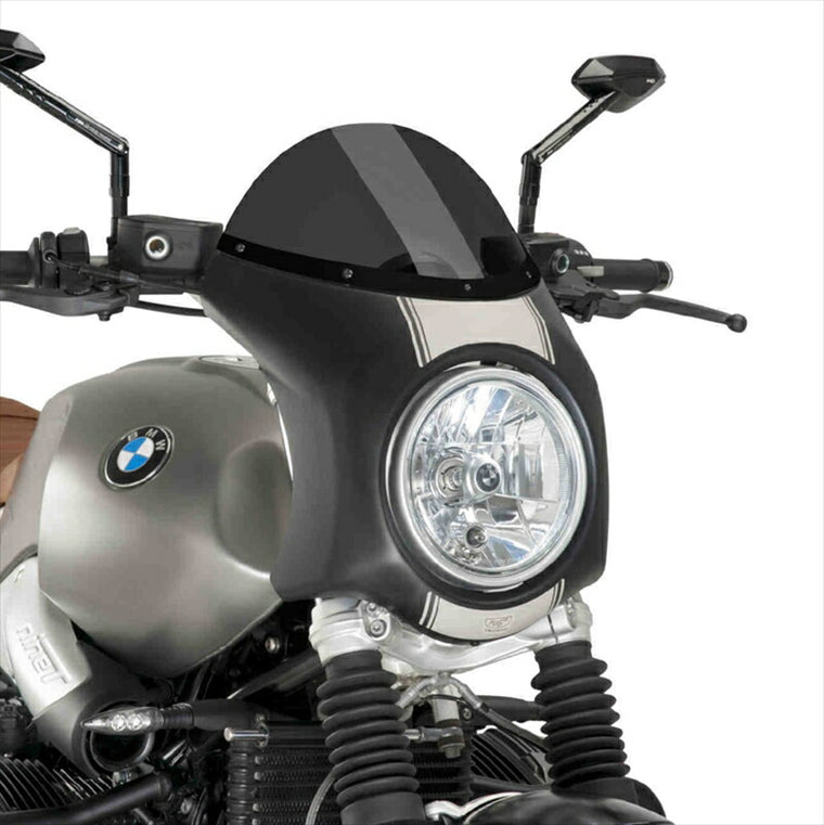 プーチ｜レトロフェアリング ダークスモーク/ブラック R NINE T SCRAMBLER 16-20(RETRO FAIRING) BLACK｜9253F