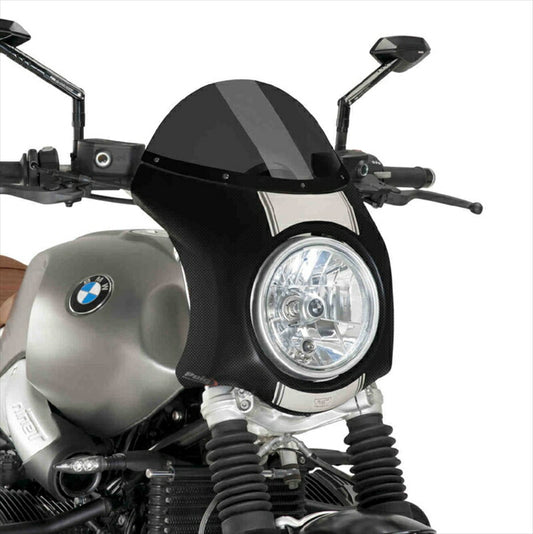 プーチ｜レトロフェアリング Dスモーク/カーボンP R NINE T SCRAMBLER 16-20(RETRO FAIRING) CARBON LOOK｜9254F