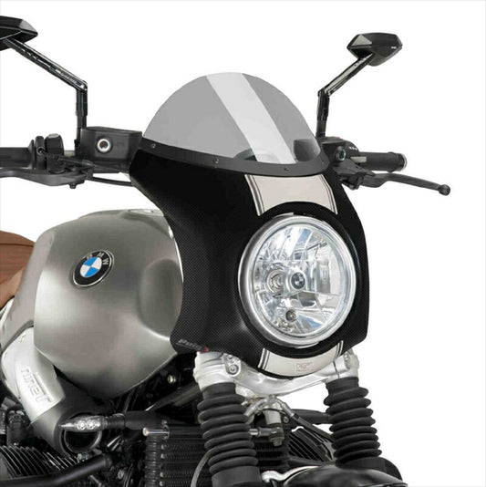 プーチ｜レトロフェアリング スモーク/カーボンP R NINE T SCRAMBLER 16-20(RETRO FAIRING) CARBON LOOK｜9254H