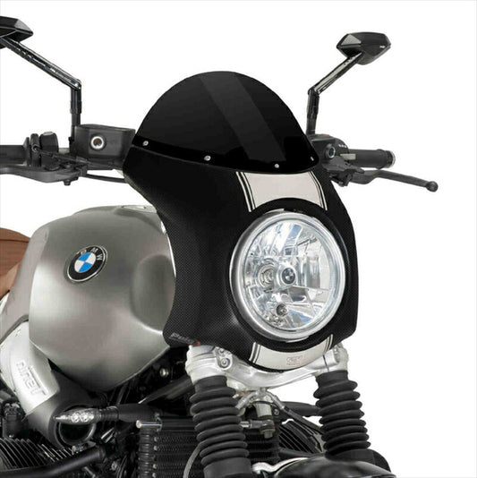プーチ｜レトロフェアリング ブラック/カーボンP R NINE T SCRAMBLER 16-20(RETRO FAIRING) CARBON LOOK｜9254N