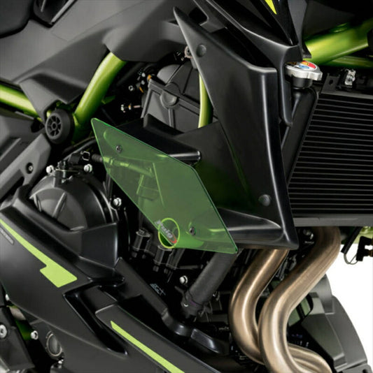 プーチ｜ダウンフォースネイキッドスポイラーグリーン Z650 20-21(サイド)｜20328V