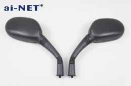 ai-net アイネット ヤマハ純正タイプ ミラー 左右セット ラバー付(ブラック) カタログ品番：P094-9334 メーカー品番：845