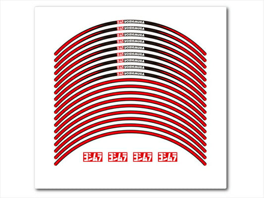 ヨシムラ｜リムステッカーType-A (12インチ/レッド)｜904-221-5100