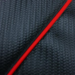 グロンドマン GRONDEMENT シートカバー 張替 エストレヤWシートタイプ カーボンブラック 赤パイピング カタログ品番：P091-1621 メーカー品番：GH4008KC160P40
