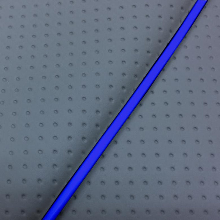 グロンドマン GRONDEMENT シートカバー 張替 エストレヤWシートタイプ フルエンボスグレー 青パイピング カタログ品番：P091-1637 メーカー品番：GH4008KC410P50