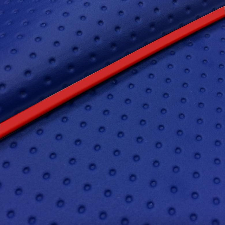 グロンドマン GRONDEMENT シートカバー 張替 アクシストリート(SE53J) フルエンボスブルー 赤パイピング カタログ品番：P091-1250 メーカー品番：GH5692YC390P40