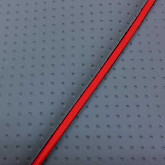 グロンドマン GRONDEMENT シートカバー 張替 アクシストリート(SE53J) フルエンボスグレー 赤パイピング カタログ品番：P091-1252 メーカー品番：GH5692YC410P40