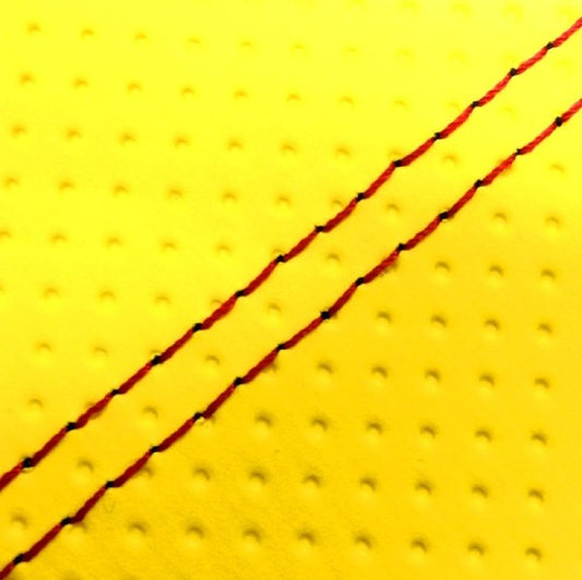 グロンドマン GRONDEMENT シートカバー 張替 アクシストリート(SE53J) エンボスイエロー 赤ダブルステッチ カタログ品番：P091-1392 メーカー品番：GH5692YC250SW40