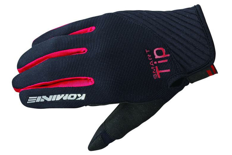 KOMINE コミネ GK-185 ストレッチメッシュグローブ BLK RED ＃L カタログ品番：P088-1020 メーカー品番：06-185