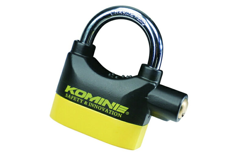 KOMINE コミネ LK-120 アラームパッドロック BLK YEL ＃フリー カタログ品番：P088-3307 メーカー品番：09-120