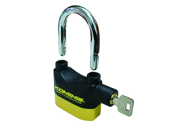 KOMINE コミネ LK-120 アラームパッドロック BLK YEL ＃フリー カタログ品番：P088-3307 メーカー品番：09-120