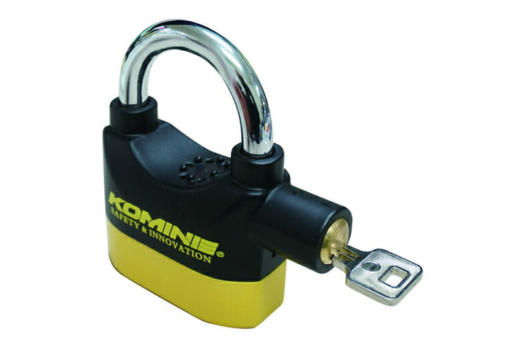 KOMINE コミネ LK-120 アラームパッドロック BLK YEL ＃フリー カタログ品番：P088-3307 メーカー品番：09-120