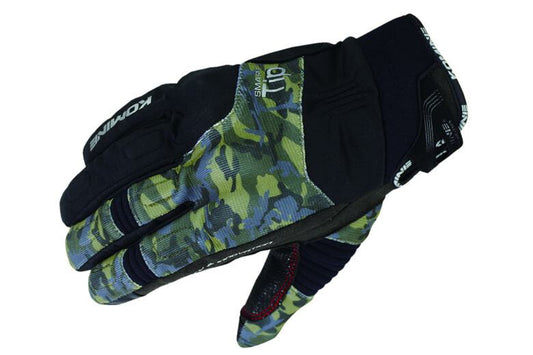 KOMINE コミネ GK-818 プロテクトWグローブ BLK CAMO ＃S カタログ品番：P088-1602 メーカー品番：06-818