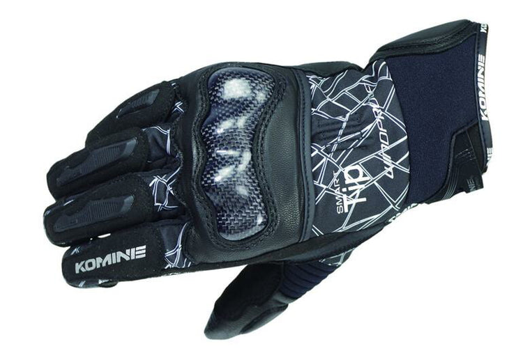 KOMINE コミネ GK-821 プロテクトウインドPグローブ BLK CRUSH BLK ＃2XL カタログ品番：P088-1664 メーカー品番：06-821