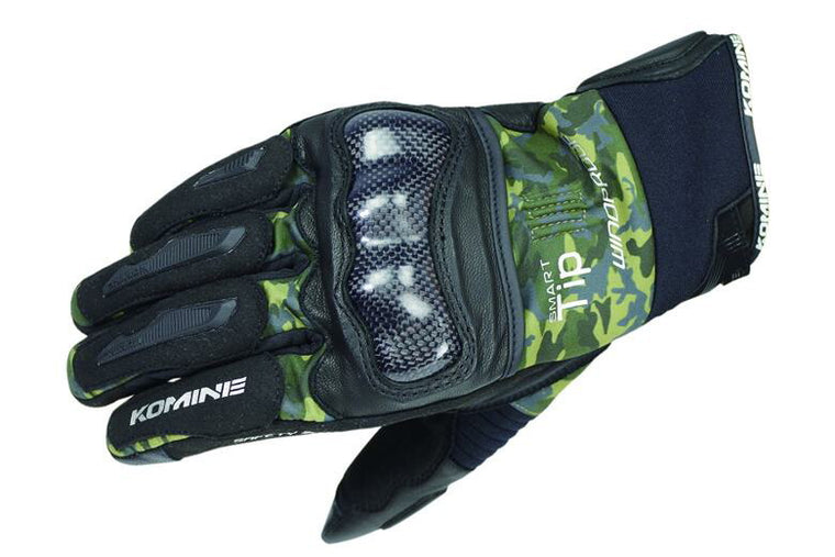 KOMINE コミネ GK-821 プロテクトウインドPグローブ BLK CAMO ＃3XL カタログ品番：P088-1671 メーカー品番：06-821