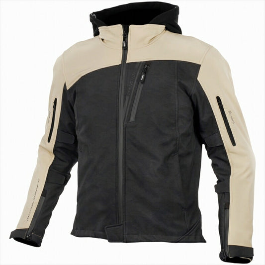 コミネ｜JK-590 PソフトシェルWパーカ Black Camo/Beige L｜07-590