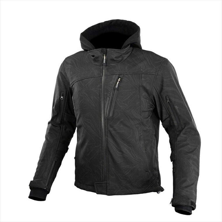 コミネ｜JK-590 PソフトシェルWパーカ Black-Marble 3XL｜07-590