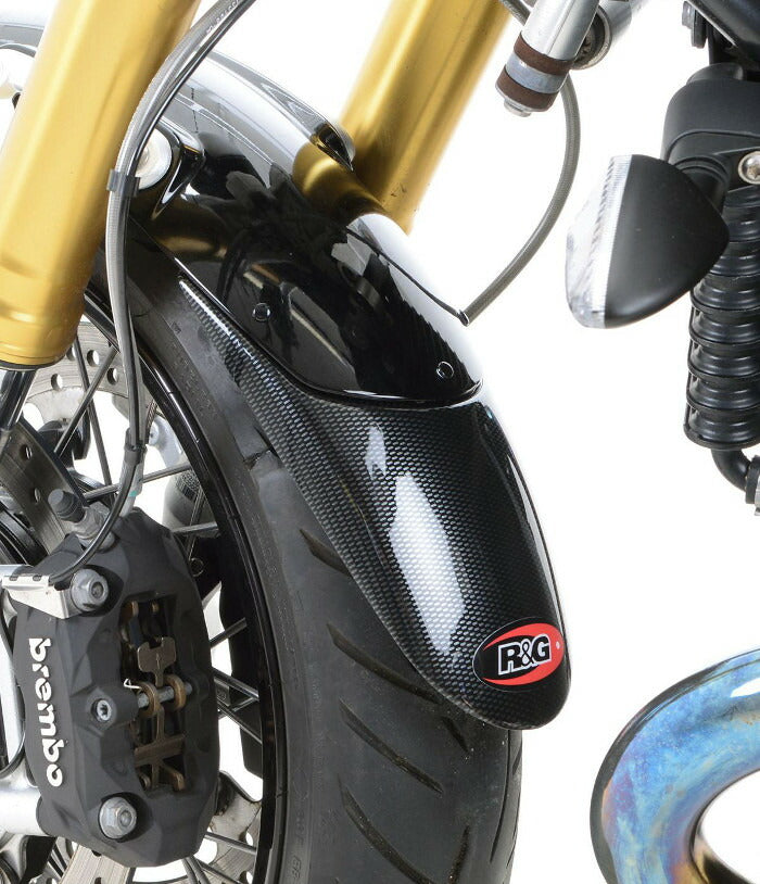 R＆G フロントフェンダーエクステンダーカーボン柄 VT750 DC Shadow／BL