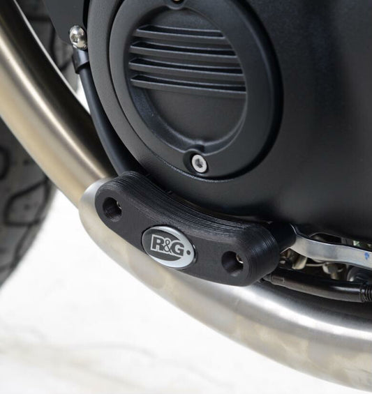 R＆G エンジンケース スライダー 左側 BLK Thruxton1200／R 16-
