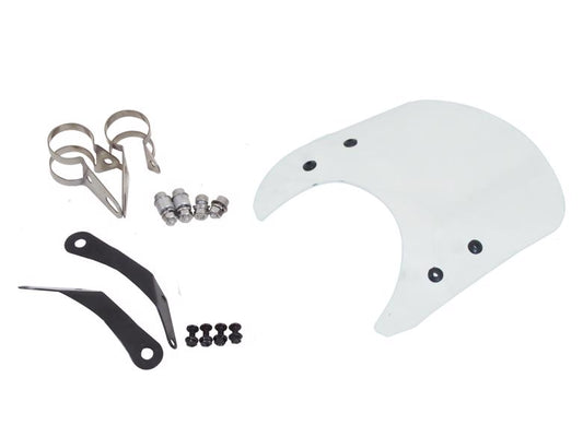 WorldWalk ワールドウォーク フォークマウントスクリーン ショート クリア ドラッグスター250用 カタログ品番：P091-9196 メーカー品番：ws-26-3sc