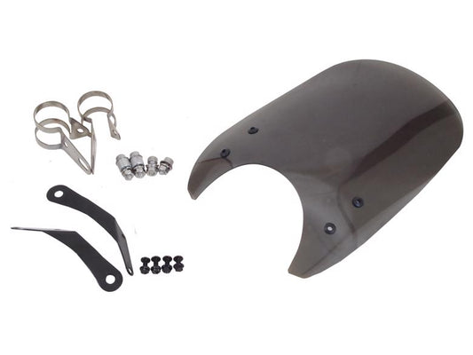 WorldWalk ワールドウォーク フォークマウントスクリーン ロング スモーク ドラッグスター400用 カタログ品番：P091-9199 メーカー品番：ws-26-4ls