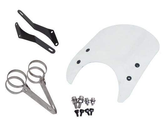 WorldWalk ワールドウォーク フォークマウントスクリーン ショート クリア XSR700用 カタログ品番：P091-9204 メーカー品番：ws-26-5sc