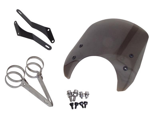 WorldWalk ワールドウォーク フォークマウントスクリーン ショート スモーク XSR700用 カタログ品番：P091-9205 メーカー品番：ws-26-5ss