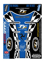 モトグラフィックス タンクパッド BLU Official TT Races