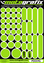 モトグラフィックス タンクパッド ドット グリーン