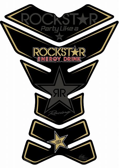 モトグラフィックス タンクパッド BLK ROCKSTAR02
