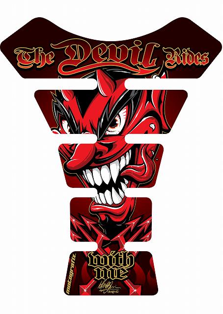 モトグラフィックス タンクパッド RED STREET SPINE