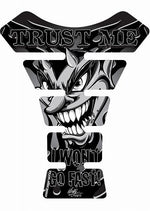 モトグラフィックス タンクパッド BLK／SLV STREET SPINE
