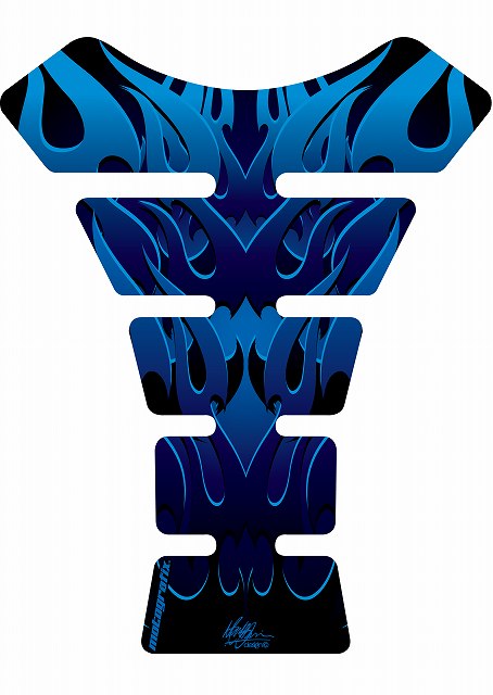 モトグラフィックス タンクパッド BLU STREET SPINE