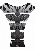 モトグラフィックス タンクパッド BLK／SLV STREET SPINE