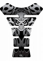 モトグラフィックス タンクパッド BLK／SLV STREET SPINE