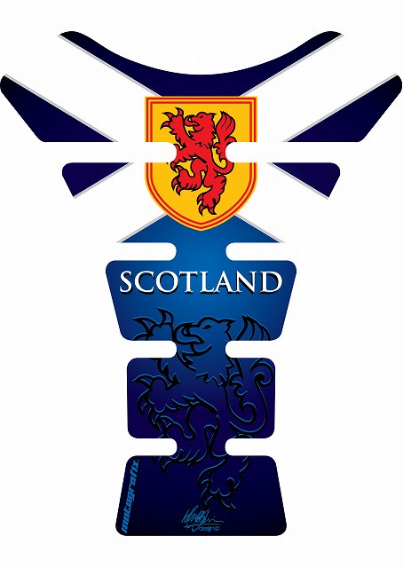 モトグラフィックス タンクパッド SCOTLAND STREET SPINE