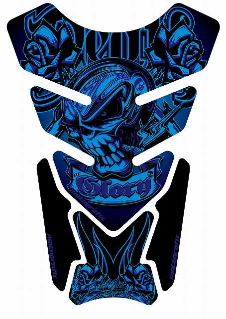 モトグラフィックス タンクパッド BLU STREET QUADPAD
