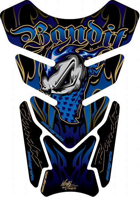 モトグラフィックス タンクパッド BLU STREET QUADPAD