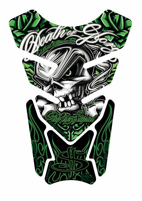 モトグラフィックス タンクパッド GRN STREET QUADPAD
