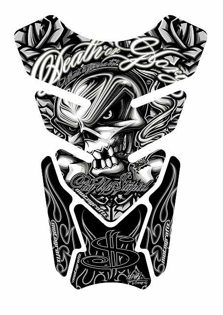 モトグラフィックス タンクパッド BLK STREET QUADPAD