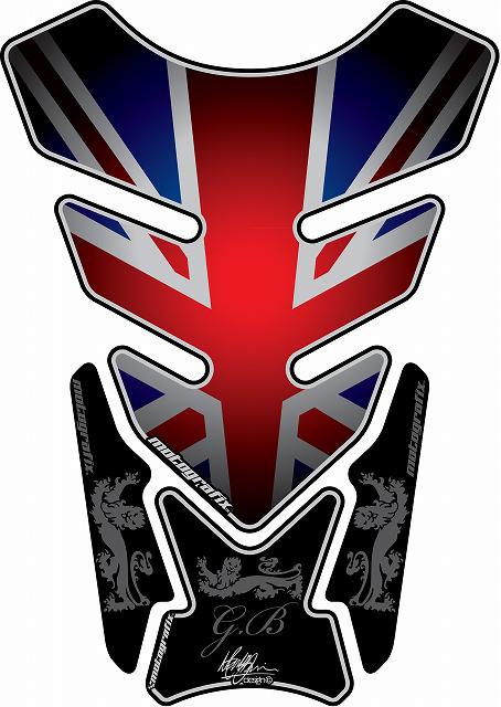 モトグラフィックス タンクパッド UNION JACK RED／ STREET QUADPAD