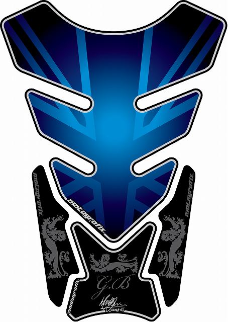 モトグラフィックス タンクパッド UNION JACK BLU STREET QUADPAD