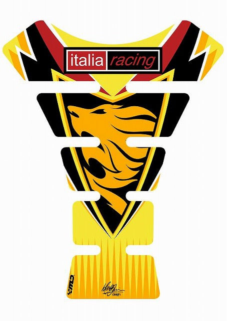 モトグラフィックス タンクパッド YEL APRILIA SPINE