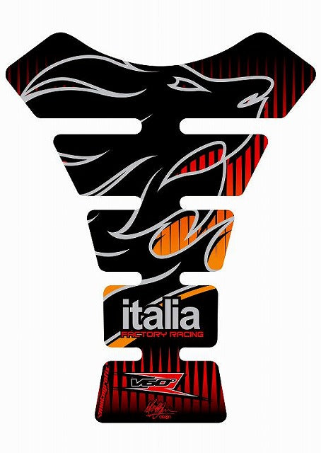 モトグラフィックス タンクパッド BLK APRILIA SPINE