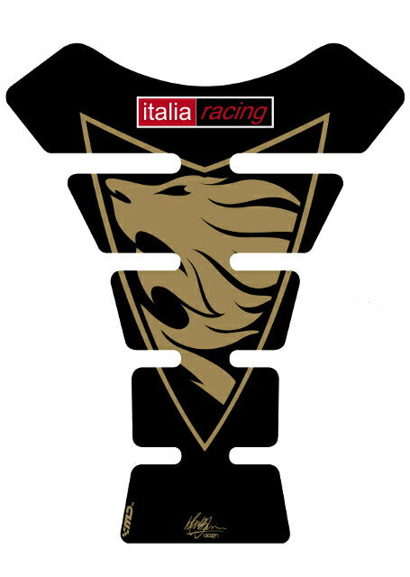 モトグラフィックス タンクパッド BLK APRILIA SPINE