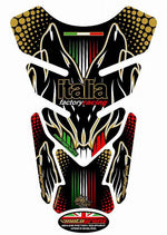 モトグラフィックス タンクパッド MULTI COLOU RED APRILIA QUADPAD
