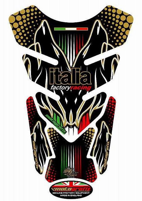 モトグラフィックス タンクパッド MULTI COLOU RED APRILIA QUADPAD