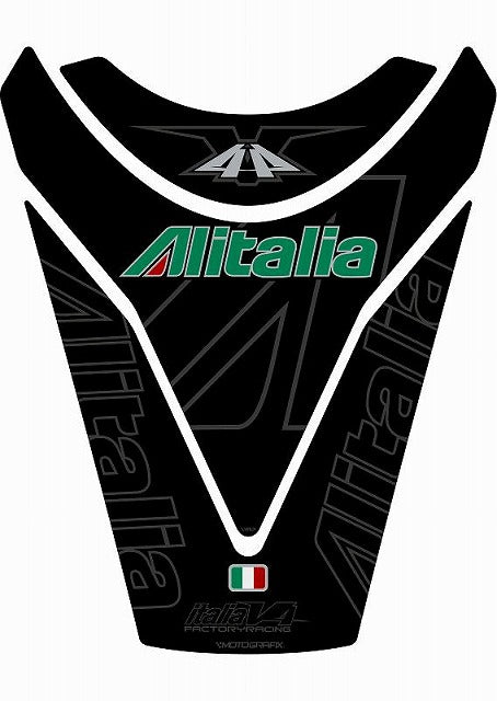 モトグラフィックス タンクパッド ALITALIA／BLK APRILIA RSV4-R