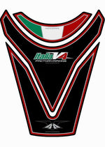 モトグラフィックス タンクパッド BLK／RED APRILIA RSV4-R